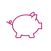 Piggy bank icon