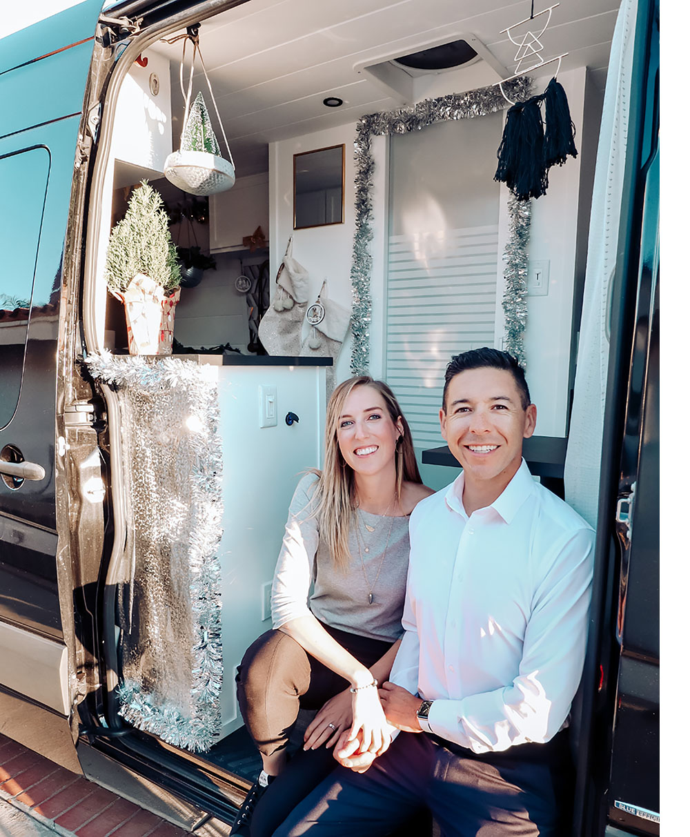 Couple living in van